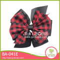 Black and red check BA-041E decorative raffia bows
